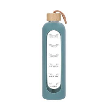 Homestar Steklenica za pitje H28cm 1L, zeleno steklo