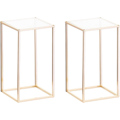 Zlati podstavek za cvetje 40 cm komplet 10 kosov elegantna kovinska dekorativna stojala za poroke bankete in mize galvanizirana zlata barva trobentaste oblike minimalistični dizajn