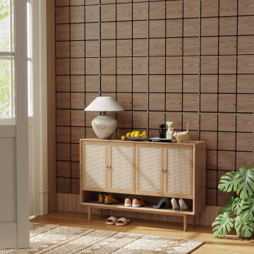 Costway Akustične stenske plošče 4-komplet 62x62 cm