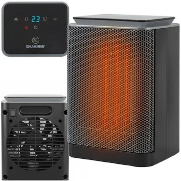 Kaminer Lumni PTC keramični ventilatorski grelnik 1500 W - Črn