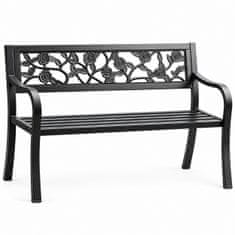 Aga Kovinska vrtna klop 125x53x77 cm