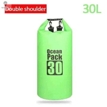 KJB PVC vreča z zvitim zapiranjem za vodne športe, 30 l, zelena