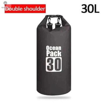 KJB PVC vreča z zvitim zapiranjem za vodne športe, 30 l, črna