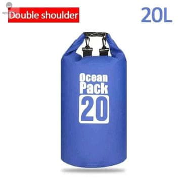 KJB PVC vreča z zvitim zapiranjem za vodne športe, 20 l, modra