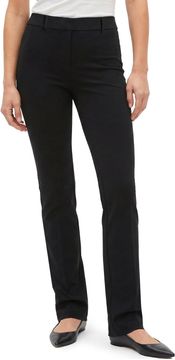 Ženske elegantne hlače za obleko Slim Fit črne XS za visoke ženske, Tall 79–86 cm, Extra Tall 84–92 cm, 75% najlon 25% elastan, elastične, dihajoče, mehke, 4 žepi, za pisarno