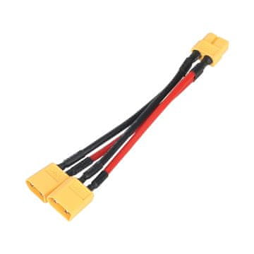 ULIP Razdelilni kabel XT60 ženski na 2 moška, 14 AWG