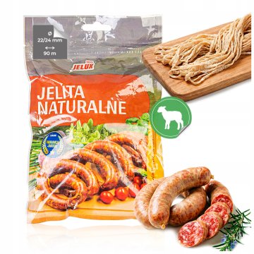 shumee Ovčja čreva 22/24 za kabanosy klobase, hrenovke, naravna čreva - 90 M