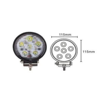 Okrogla LED delovna svetilka s 4200 lumni