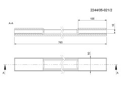 Trak C-50x25x765 za trosilnik gnoja Tytan Rolmus