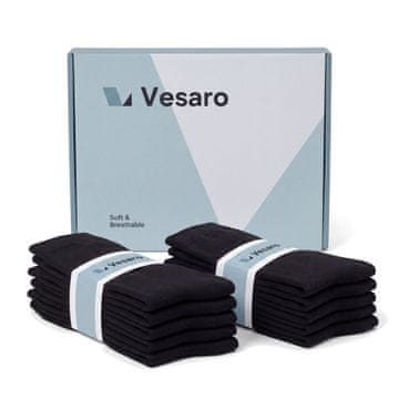 Gardj Europe Vesaro Sensitive udobne nogavice, črne, velikost EU 39–42, 10 parov