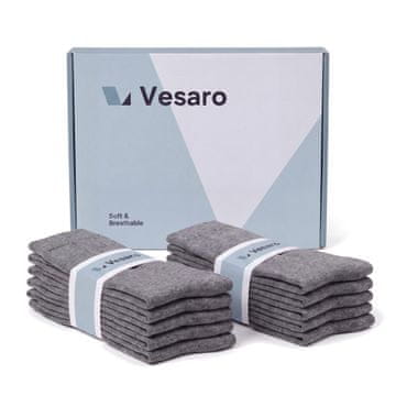 Gardj Europe Vesaro Sensitive udobne nogavice, sive, velikost EU 39–42, 10 parov
