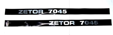 Komplet nalepk z emblemom Zetor 7045