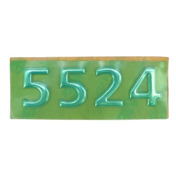 Znak 5524 srebrne konveksne črke