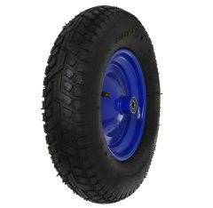 Kolo za samokolnico 4.00-8 2PR z rdečim platiščem, os 20 mm