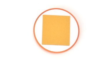 Oranžen okrogel stranski odsevnik, lepljen FI-61 840