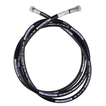 Hidravlična cev 275 barov, ploščato-sferični navoj M22x1,5, ravna, L-3650 mm, 73211600100, prikolica AA-13-3650 P11P11 27,5 MPa
