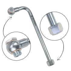Ukrivljena cev 90 stopinj FI-15 z 18 mm ušesom, dolžina 300 mm HYDRAL