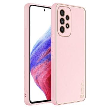 Dux Ducis Usnjen ovitek Yolo za Samsung Galaxy A53 5G roza