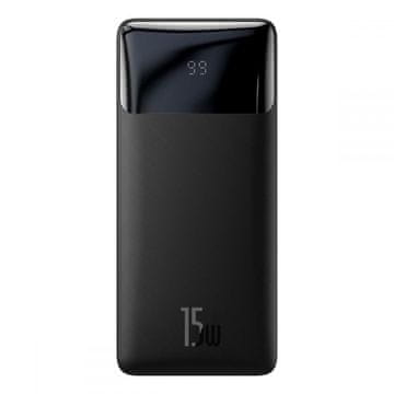 BASEUS Bipow prenosna baterija 10000mAh 15W črne barve PPBD050001