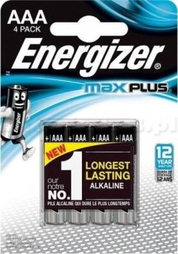 Energizer Alkalne baterije AAA 1,5 V LR3 Max Plus - 4 kosi LR03