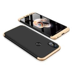360 360 3v1 ovitek spredaj + zadaj za Xiaomi Redmi Note 5 črne in zlate barve