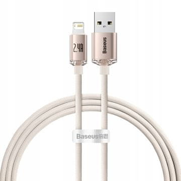 BASEUS Kabel Lightning 2,4 A 1,2 m CAJY001104 roza