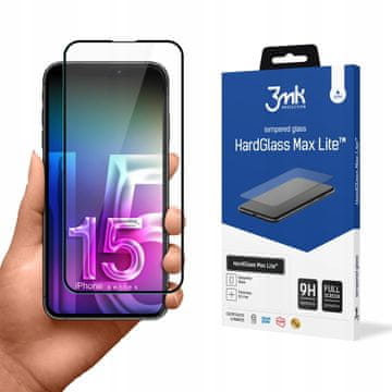 3MK HardGlass Max Lite steklo za iPhone 15