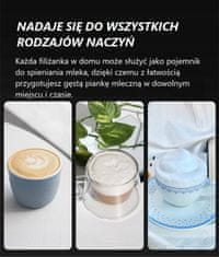 Brezžični prenosni električni penilnik mleka na baterije, učinkovit HG222003