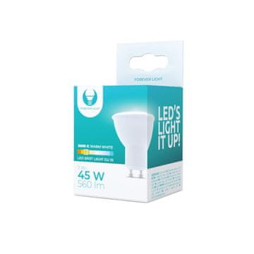 Forever GU10 varčna LED žarnica 7W 230V 3000K 560lm Toplo bela