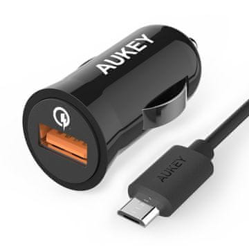Aukey Avtomobilski polnilnik CC-T5 18W + kabel