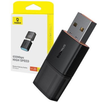 BASEUS FastJoy USB WiFi omrežna kartica za zunanji računalnik 5GHz 650Mb/s