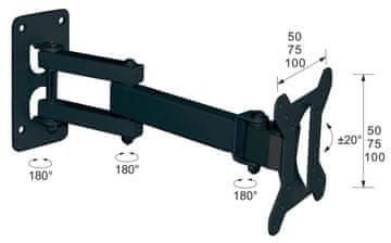 Box Stenski nosilec za TV Ateny LB-200 (montaža na steno; 17" - 32"; maks. 25 kg)