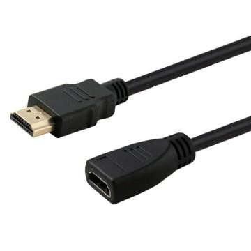 SAVIO Podaljševalni kabel CL-132 z zaklopko (HDMI Ž - HDMI M; 1 m; črn)