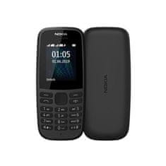 Nokia Klasični preprosti telefon 105 2019 Dual Sim 4th Edition črna radio svetilka 4th