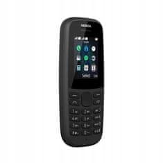 Nokia Klasični preprosti telefon 105 2019 Dual Sim 4th Edition črna radio svetilka 4th