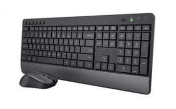 Trust Tipkovnica in miška TREZO WIRELESS DESKSET ECO US