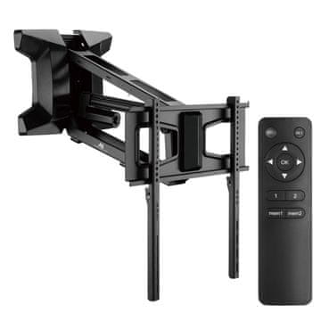 Maclean ELEKTRIČNI NOSILEC ZA TV NAD KAMIN 37"-70" 35 KG Z DALJINSKIM UPRAVLJALNIKOM MC-891