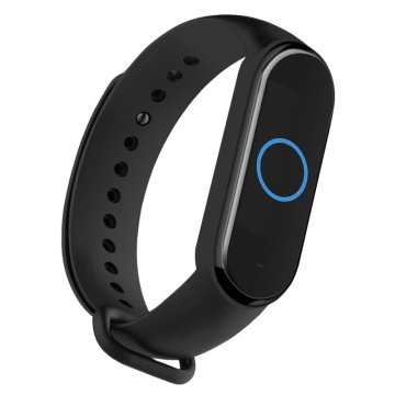 HURTEL Silikonska zapestnica Xiaomi Mi Band 5 6 črne barve