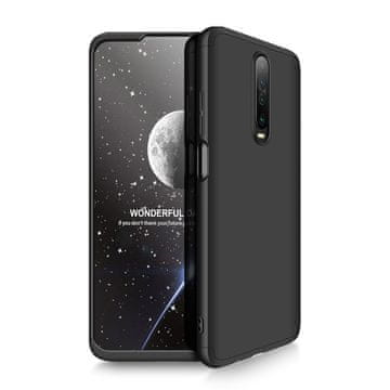 360 Ovitek GKK 360 3v1 za Xiaomi Redmi K30 črne barve