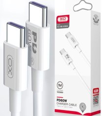 XO NB-Q190A hitri PD kabel USB C - USB C 1m 60W bel