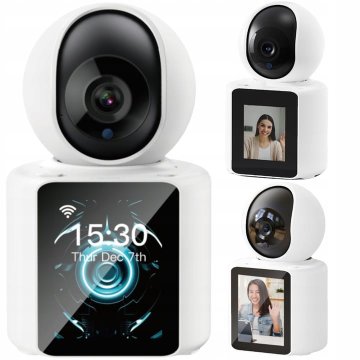 XO CR03 Wifi IP kamera Notranja vrtljiva video pametna nočna vizija Pametni zaslon