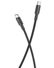 XO Kabel NB-Q199 PD USB-C - USB-C 1,5 m 100 W črne barve