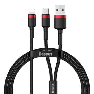 BASEUS Kabel Cafule USB / USB tipa C - Lightning 18W 1,2 m CATKLF-EL91