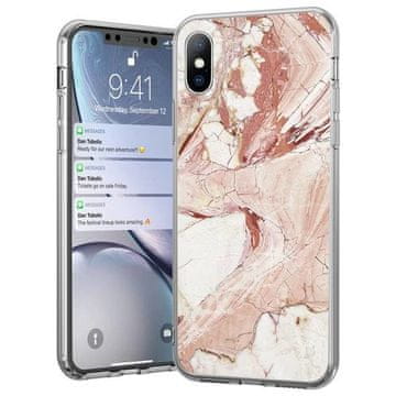 WOZINSKY Ovitek Marble za Xiaomi Mi 10 Lite roza