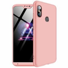 360 360 3v1 ovitek spredaj + zadaj za Xiaomi Mi A2 Lite roza
