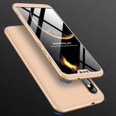 360 360 3v1 ovitek spredaj + zadaj za Xiaomi Mi A2 Lite zlate barve