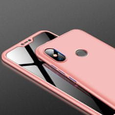 360 360 3v1 ovitek spredaj + zadaj za Xiaomi Mi A2 Lite roza