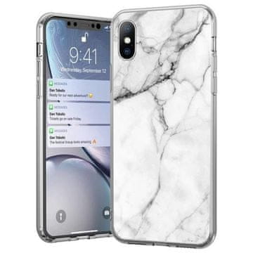 WOZINSKY Ovitek Marble za Xiaomi Mi Note 10 Lite, bel