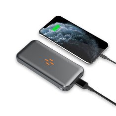 DUDAO prenosna baterija 10000mAh QI USB K13s črna