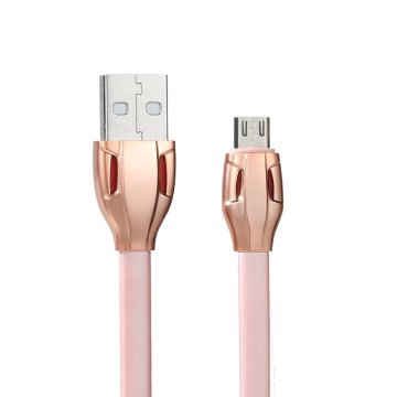REMAX RC-035m ploščati USB/mikro kabel 1m roza